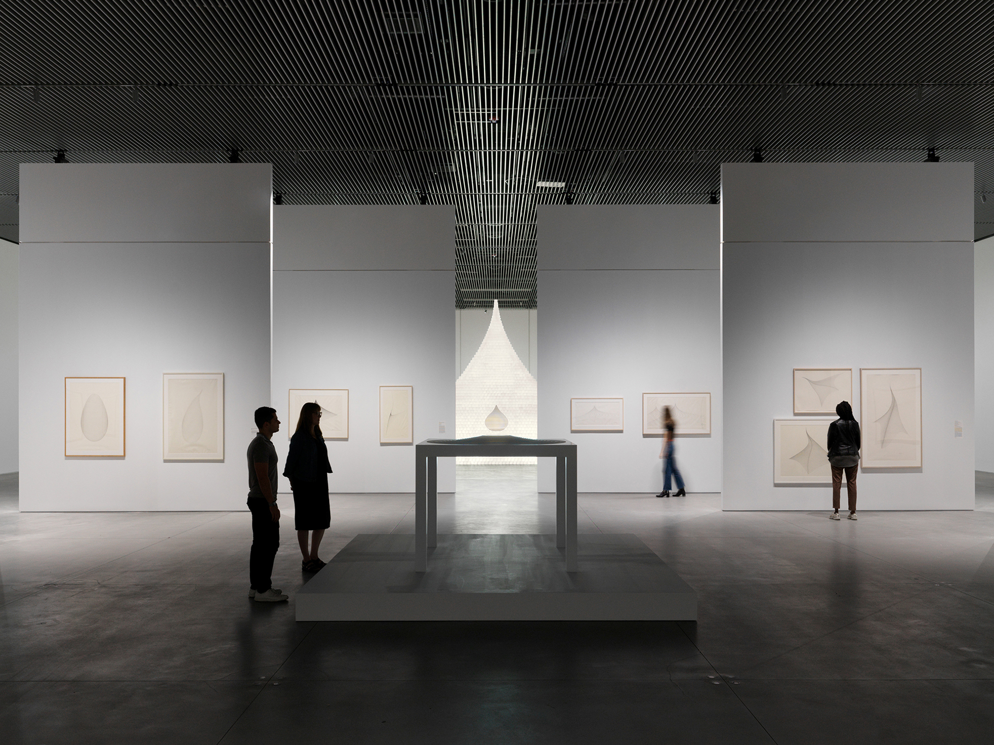 Installation view: 'Model for Teardrop–Monument to Being Earthbound'