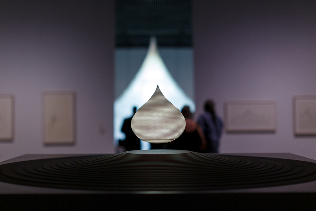 Installation view: 'Model for Teardrop–Monument to Being Earthbound'