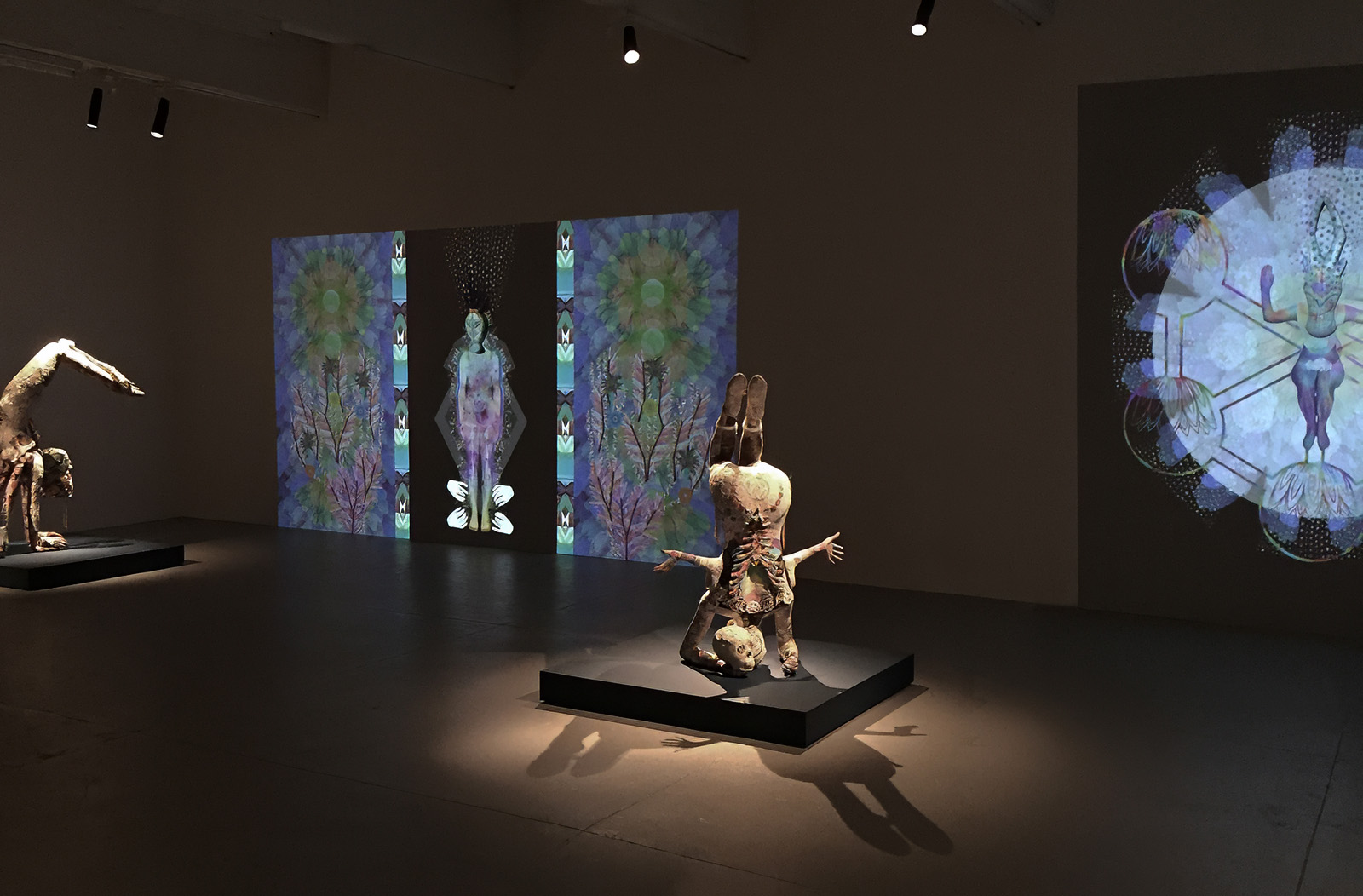 installation view of Saya Woolfalk's ChimaCloud