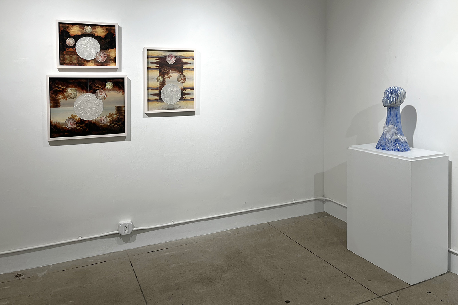 installation view of Saya Woolfalk's new work