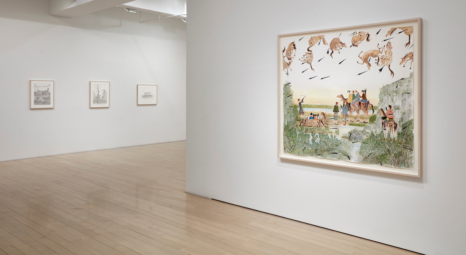 installation view of the Amy Cutler exhibition at DC Moore Gallery